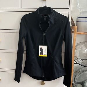 Spyder active yoga jacket with thumbhole cuff size small S black NWT